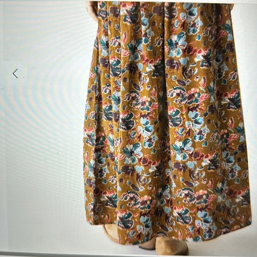 Natural Life Olive Floral Maxi Dress - Picture 4 of 5